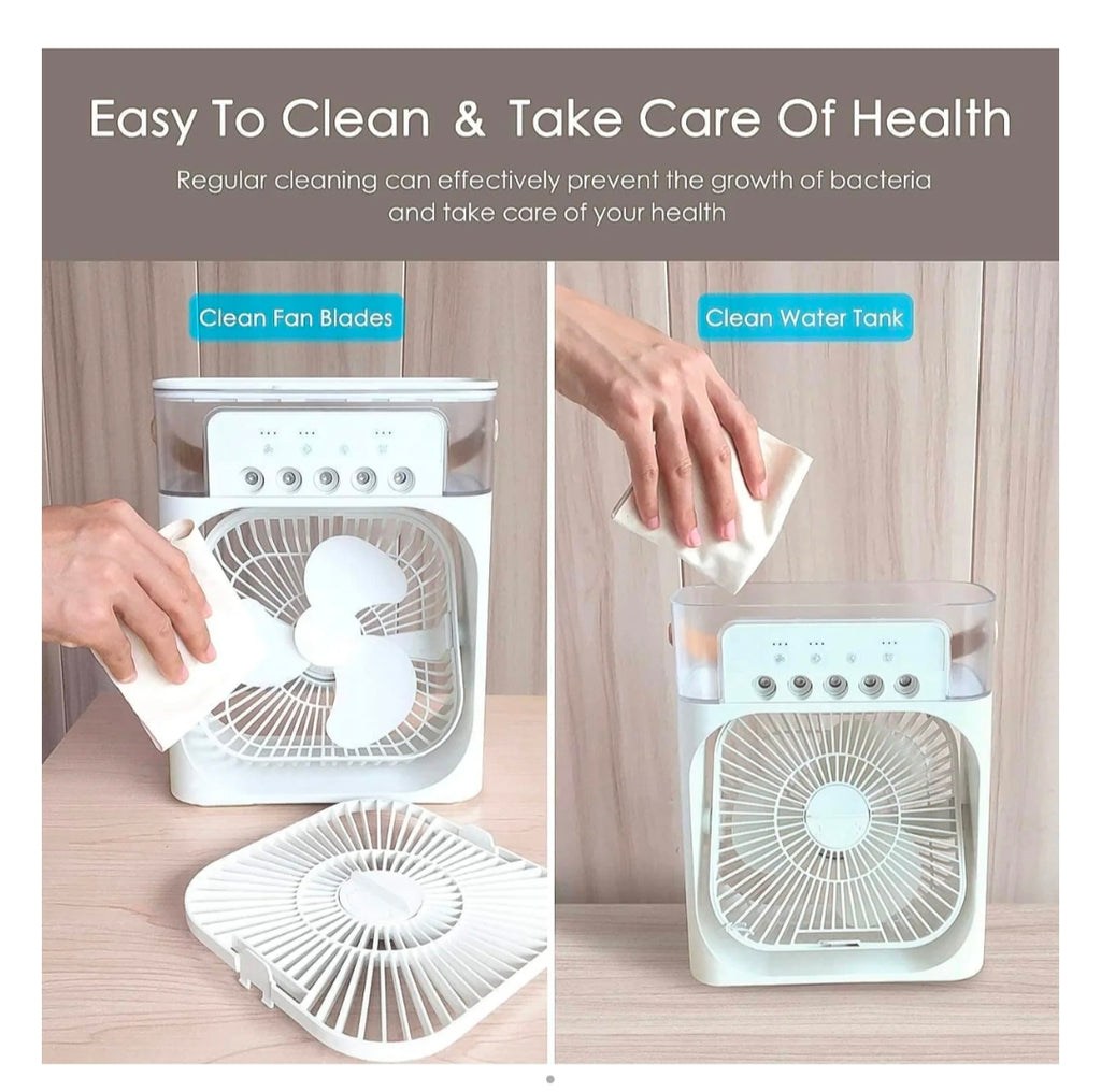 Portable Air cooler Fan With 7 Color Light -Personal Ac Fan