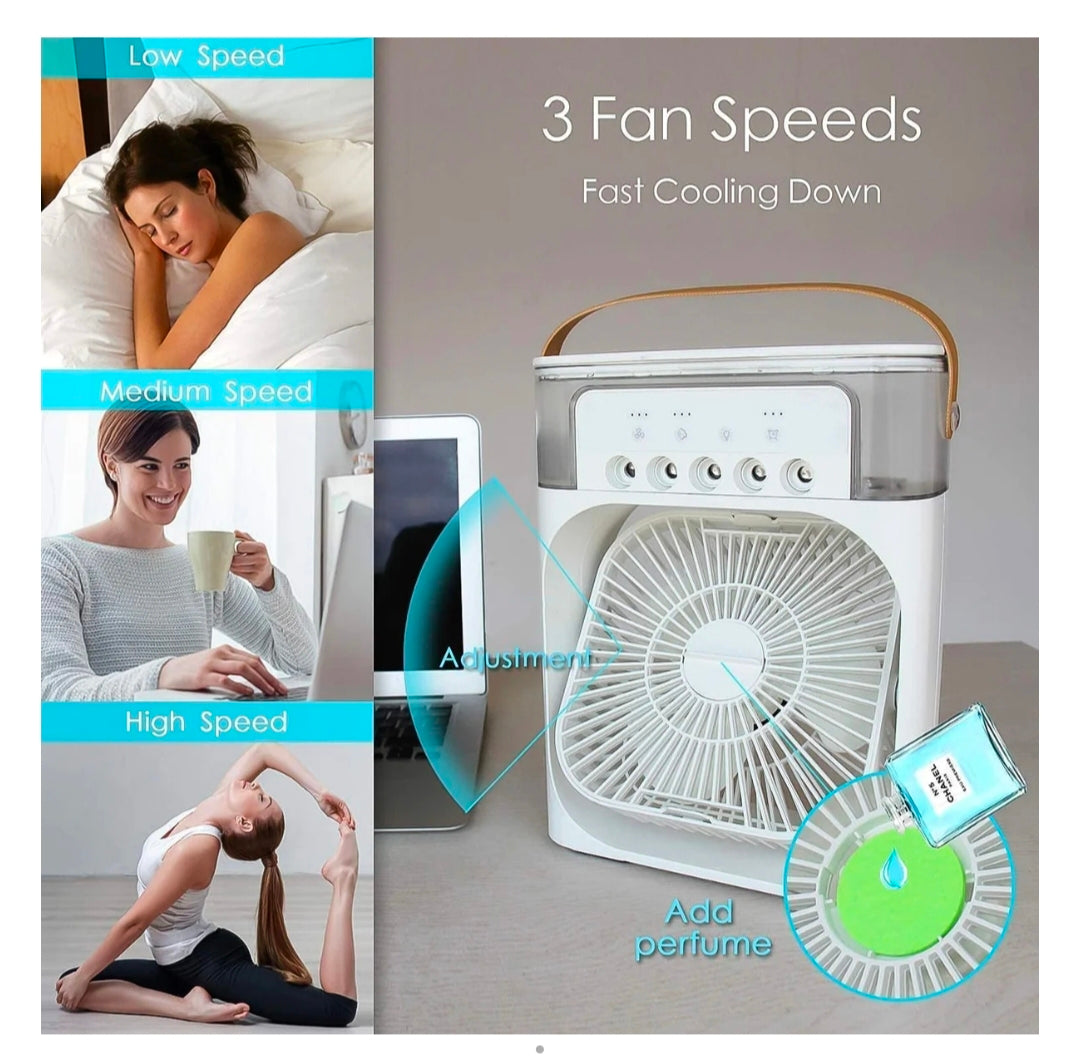 Portable Air cooler Fan With 7 Color Light -Personal Ac Fan
