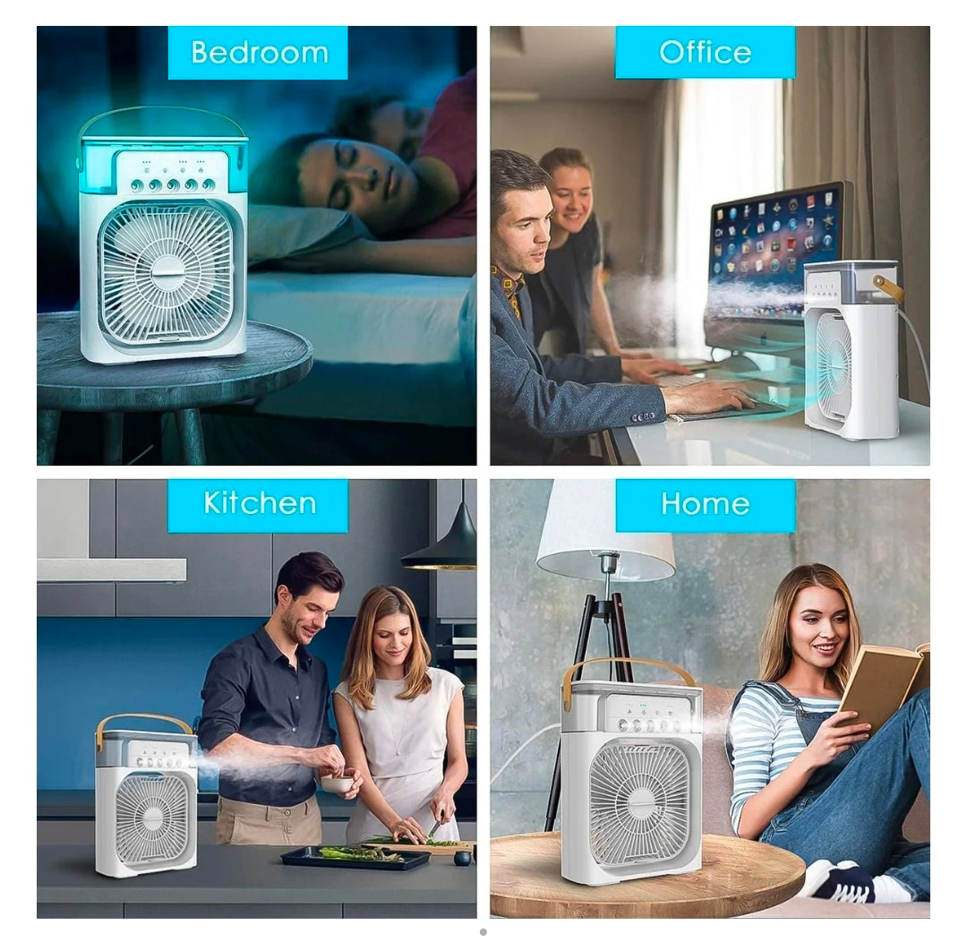 Portable Air cooler Fan With 7 Color Light -Personal Ac Fan