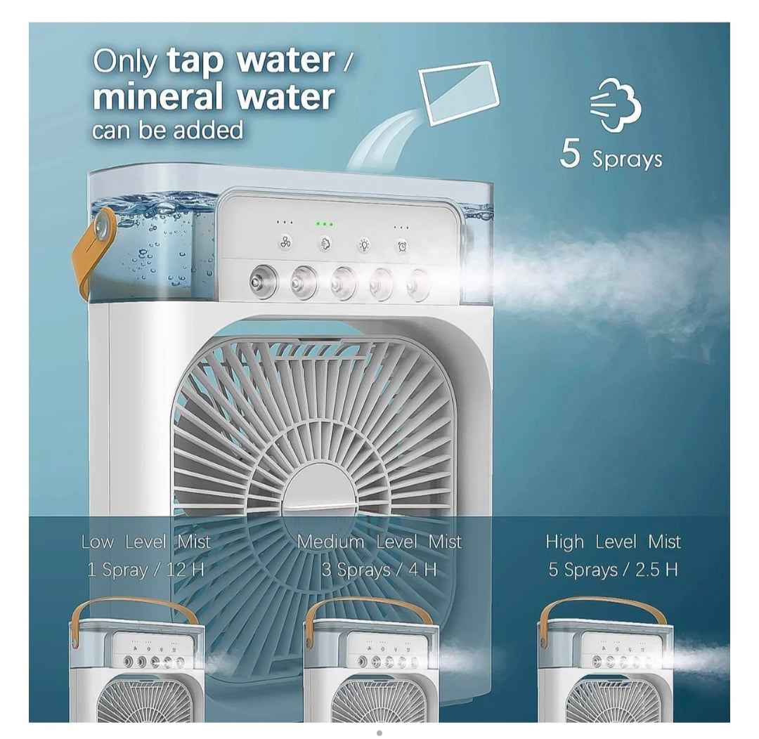 Portable Air cooler Fan With 7 Color Light -Personal Ac Fan